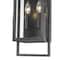 Z-Lite Lucian 2 Light Outdoor Wall Sconce, Black & Clear 598S-BK - alternate 4